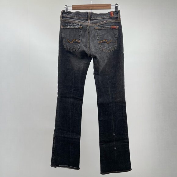 7 For all Mankind Double Stone Wash Bootcut Jeans Size 27 - Picture 4 of 6